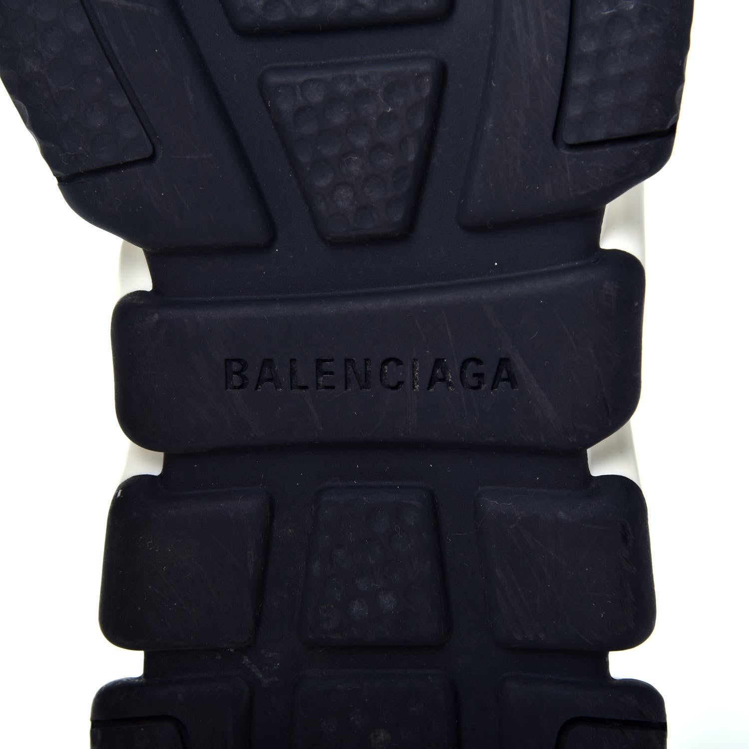 Balenciaga Neoprene Knit Allover Logo Bi-Color Sole Womens Speed Sneakers 36 Black White 7 of 8