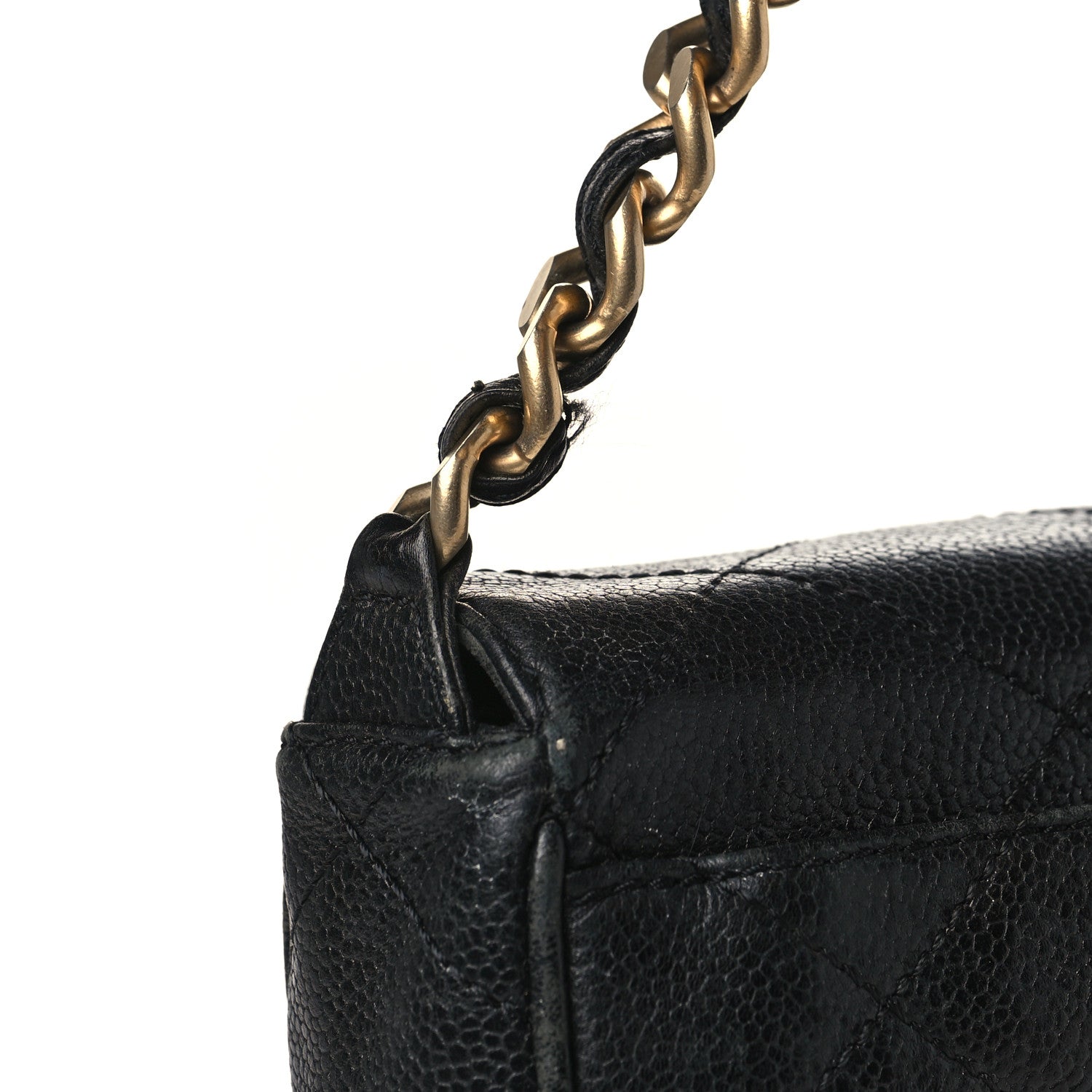 Chanel Caviar Quilted Medium Single Flap Black 16 of 17