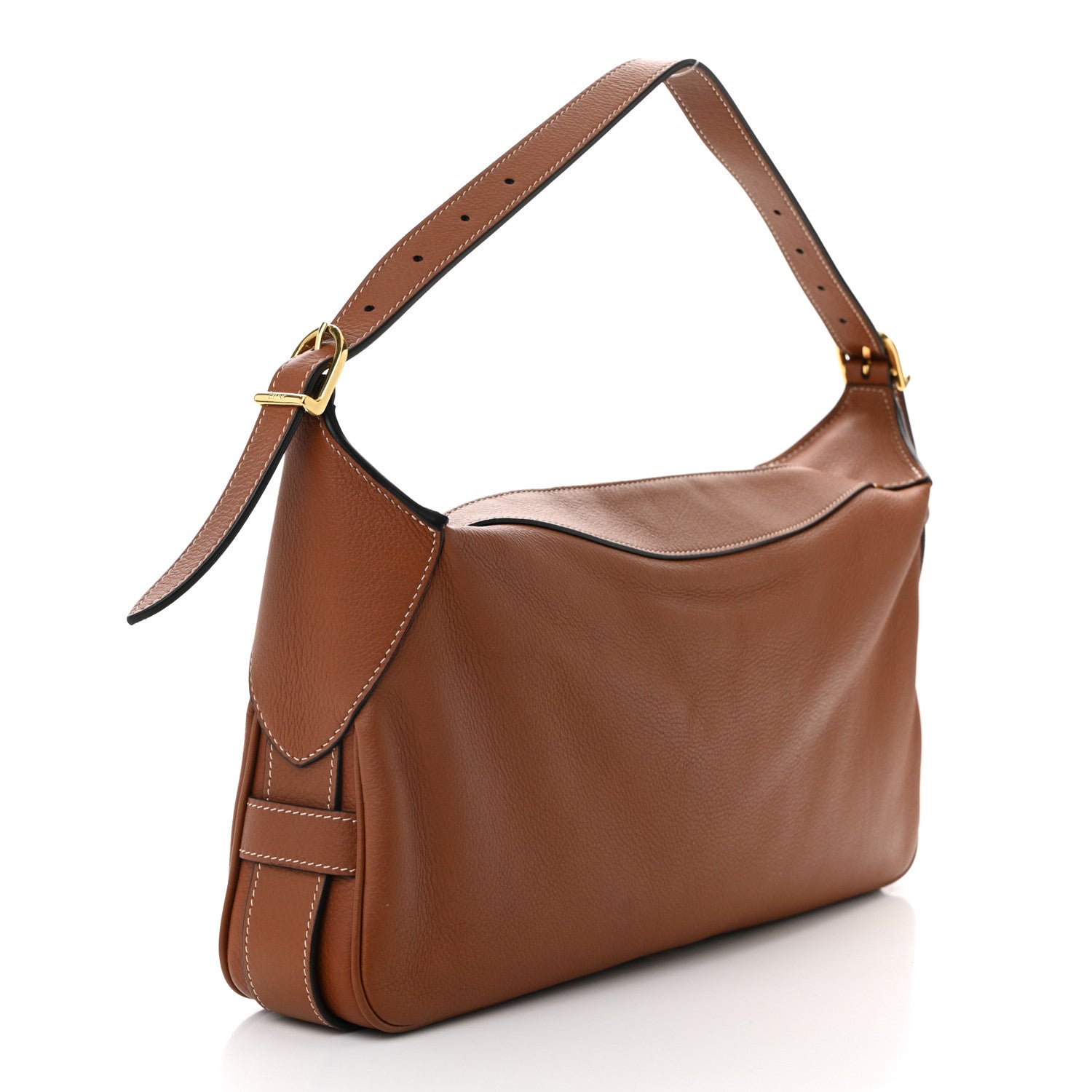 Celine Supple Calfskin Medium Romy Shoulder Bag Tan 3 of 11