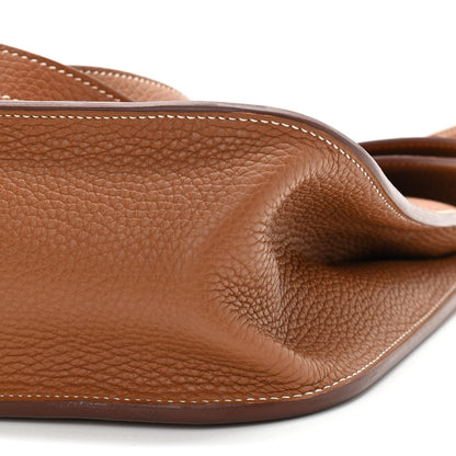 Hermes Taurillon Clemence Halzan 31 Gold 9 of 9