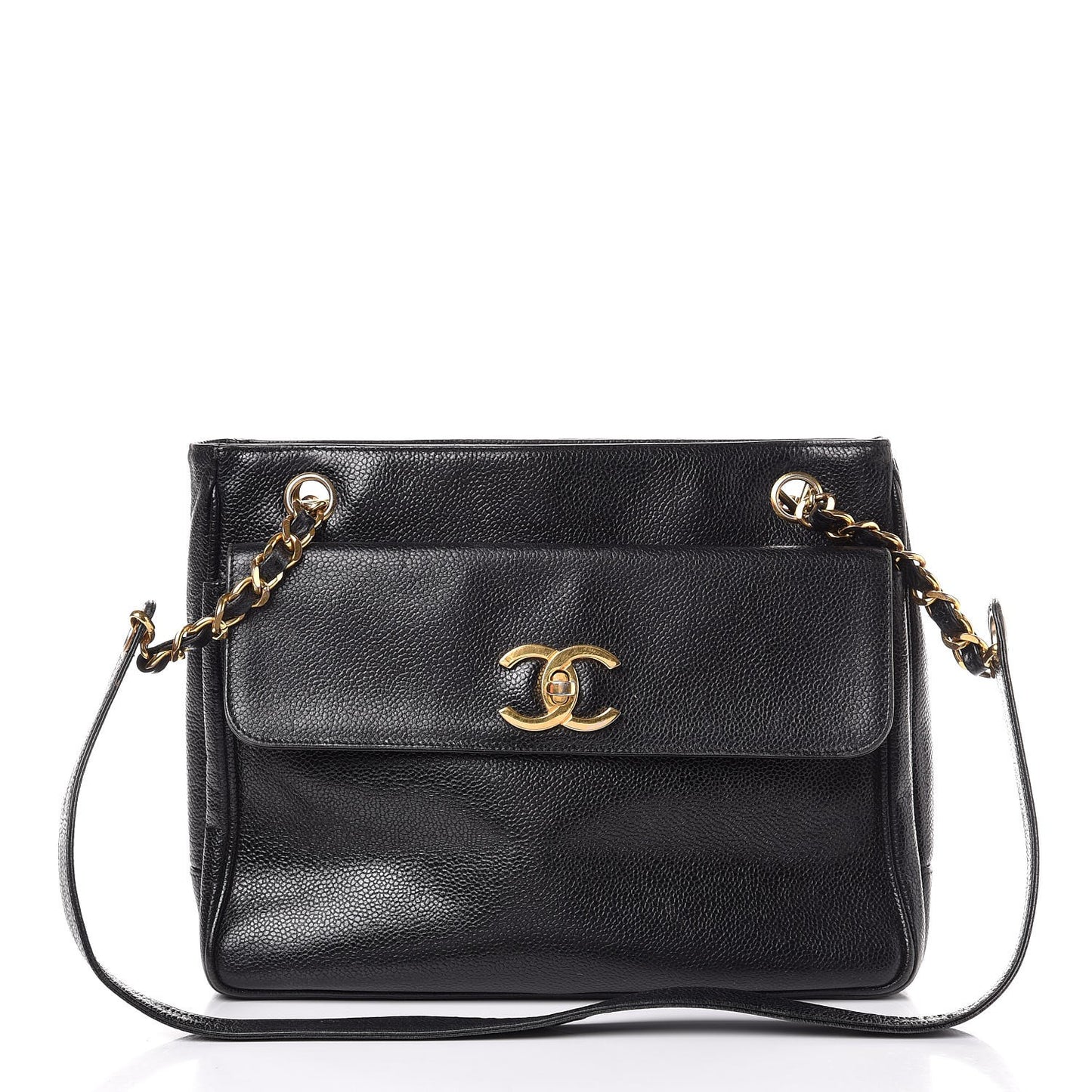 Caviar Shoulder Bag Black