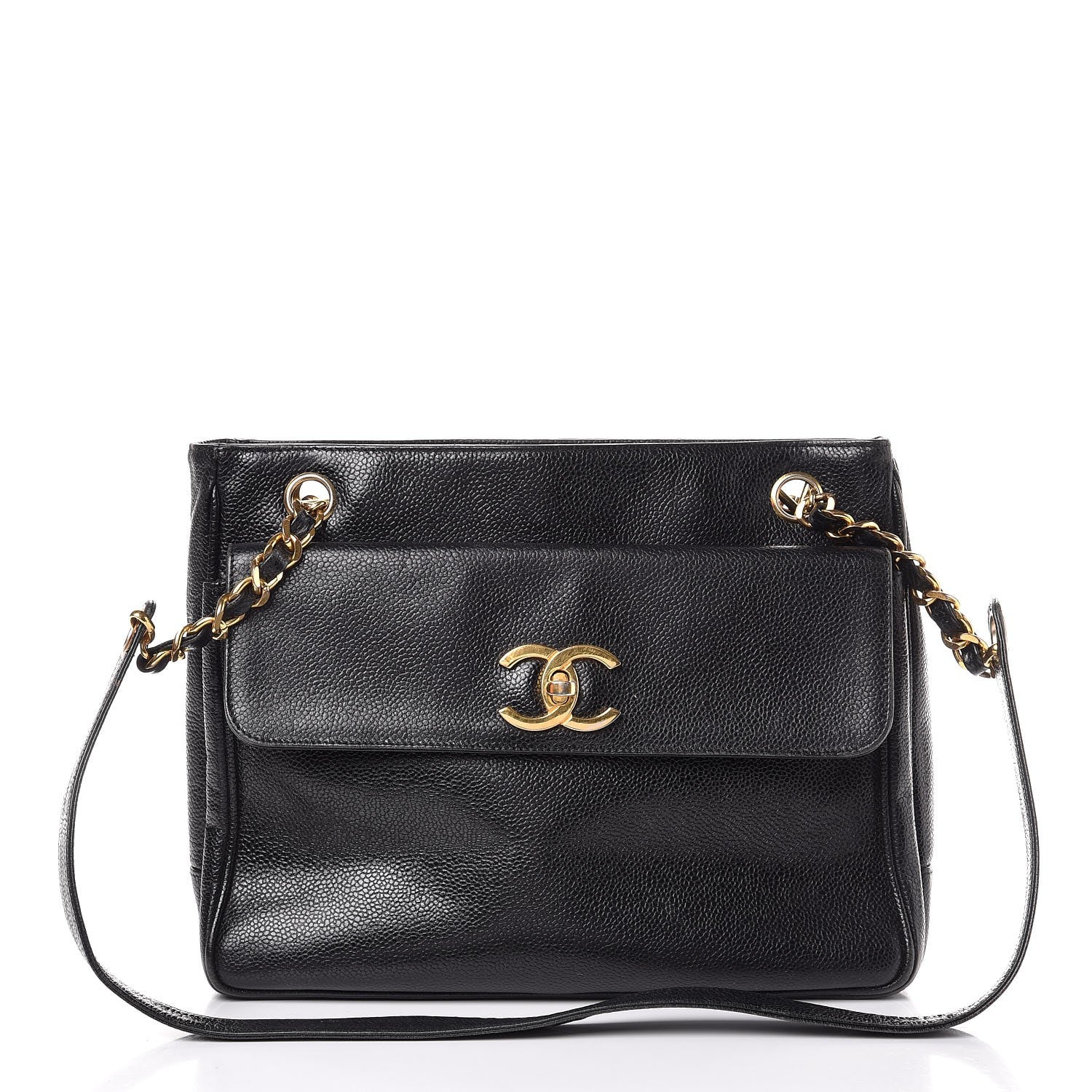 Chanel Caviar Shoulder Bag Black 1 of 14