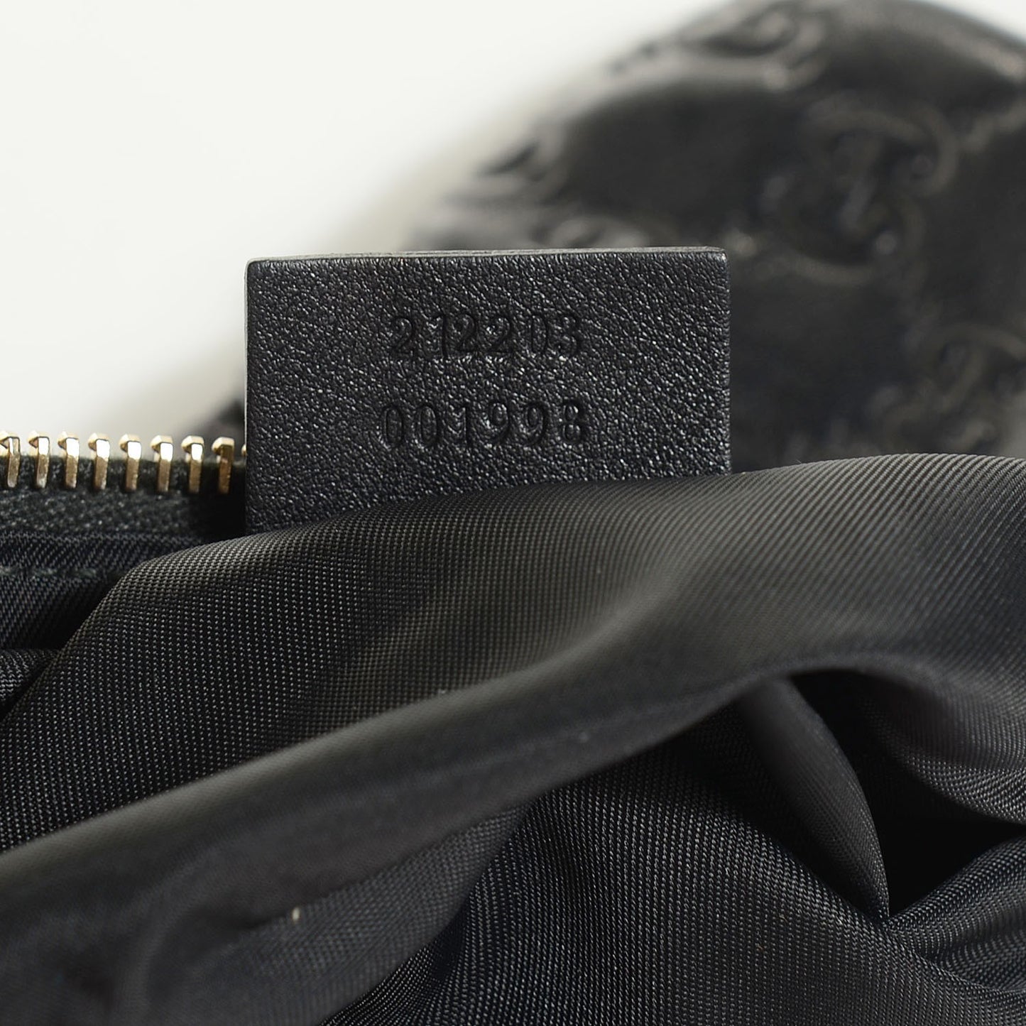 Guccissima Signature New Britt Wristlet Black