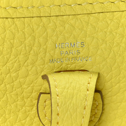 Hermes Taurillon Clemence Evelyne TPM Lime 6 of 8