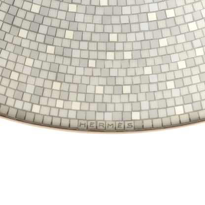 Hermes Porcelain Mosaique Au 24 Breakfast Cup And Saucer Set Of 2 Platine 10 of 11