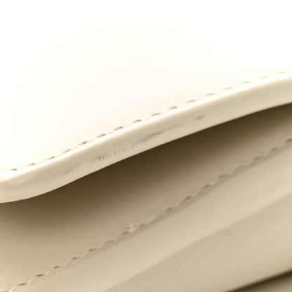 Saint Laurent Smooth Calfskin Le Maillon Chain Wallet Crema Soft 10 of 11