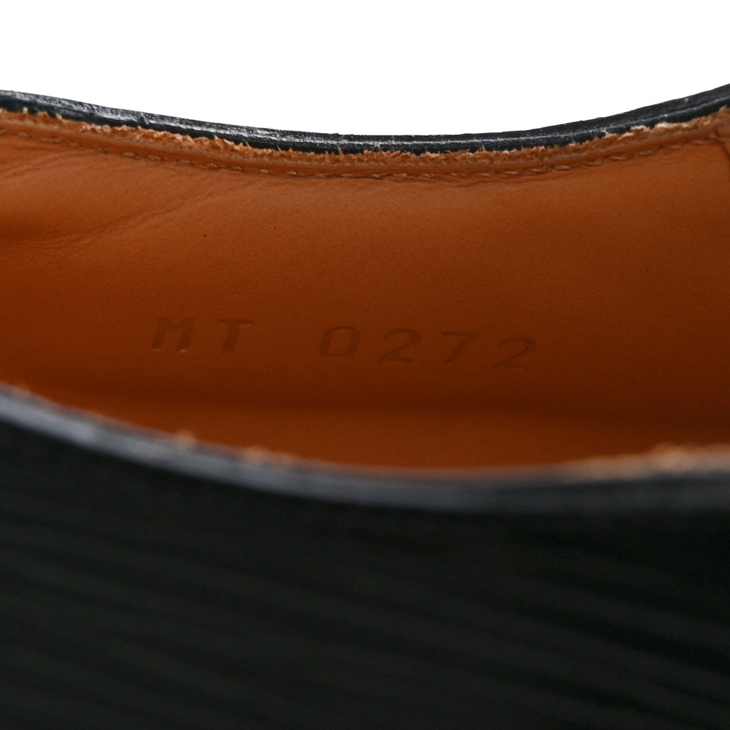 Epi Calfskin Mens Kensington Derby Lace Up Shoes 7.5 Black