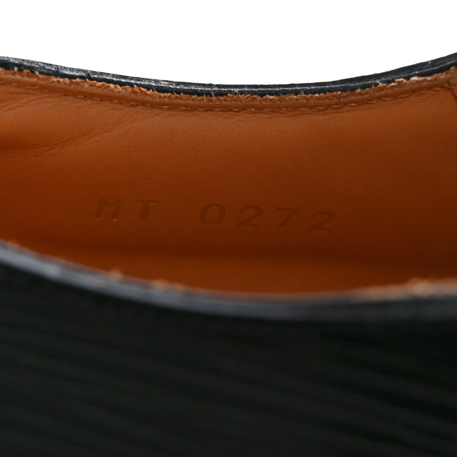 Louis Vuitton Epi Calfskin Mens Kensington Derby Lace Up Shoes 7.5 Black 9 of 9