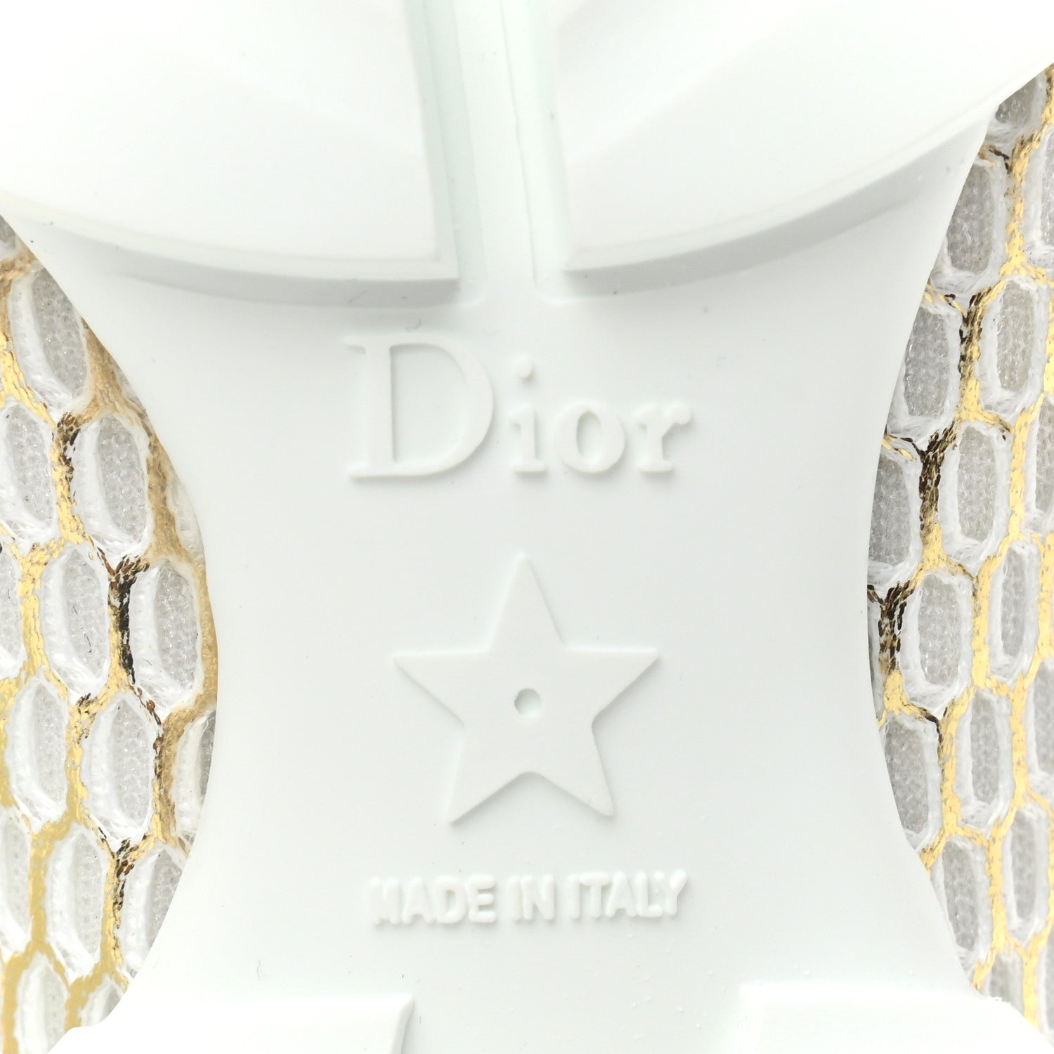 Christian Dior Mesh D-Connect Sneakers 37.5 Gold 6 of 8