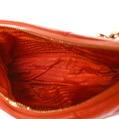 Prada Nappa Triangle Quilted Patchwork System Bag Arancio 5 of 10