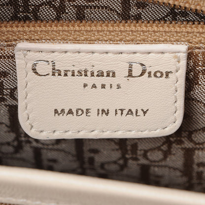 Christian Dior Lambskin Cannage Soft Lady Dior East West Beige 6 of 9