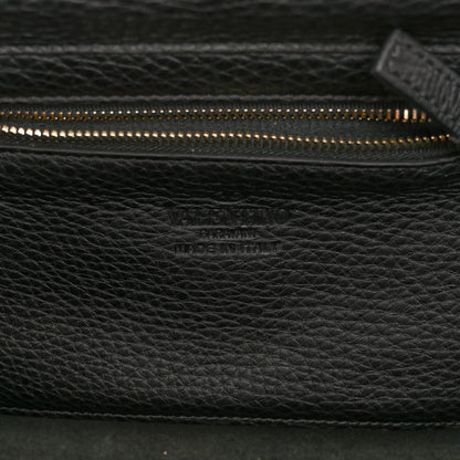 Valentino Garavani Grained Calfskin Small Rockstud Tote Black 6 of 9