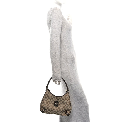 Gucci Monogram Medium Abbey D Ring Hobo Brown 2 of 10