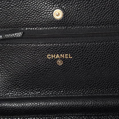 Chanel Caviar Quilted Wallet On Chain WOC Black 7 of 14