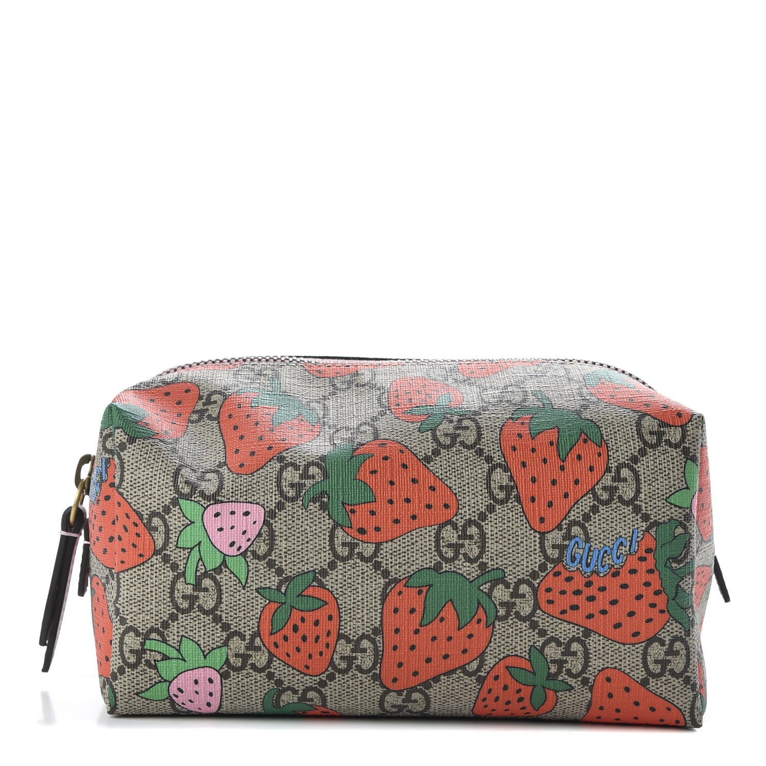 Gucci GG Supreme Monogram Strawberry Cosmetic Case 1 of 8