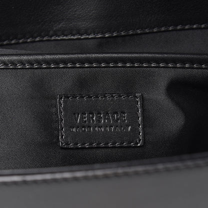 Versace Calfskin Signature Satchel Black 6 of 18