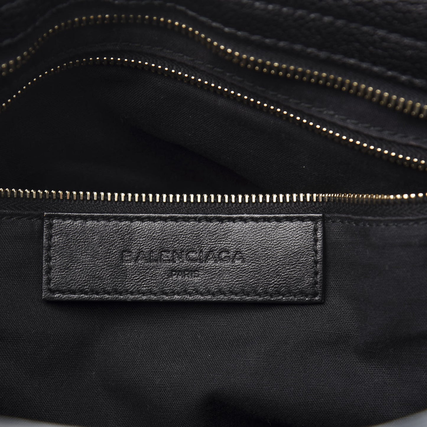 Chevre Gold Metallic Edge Hardware City Black