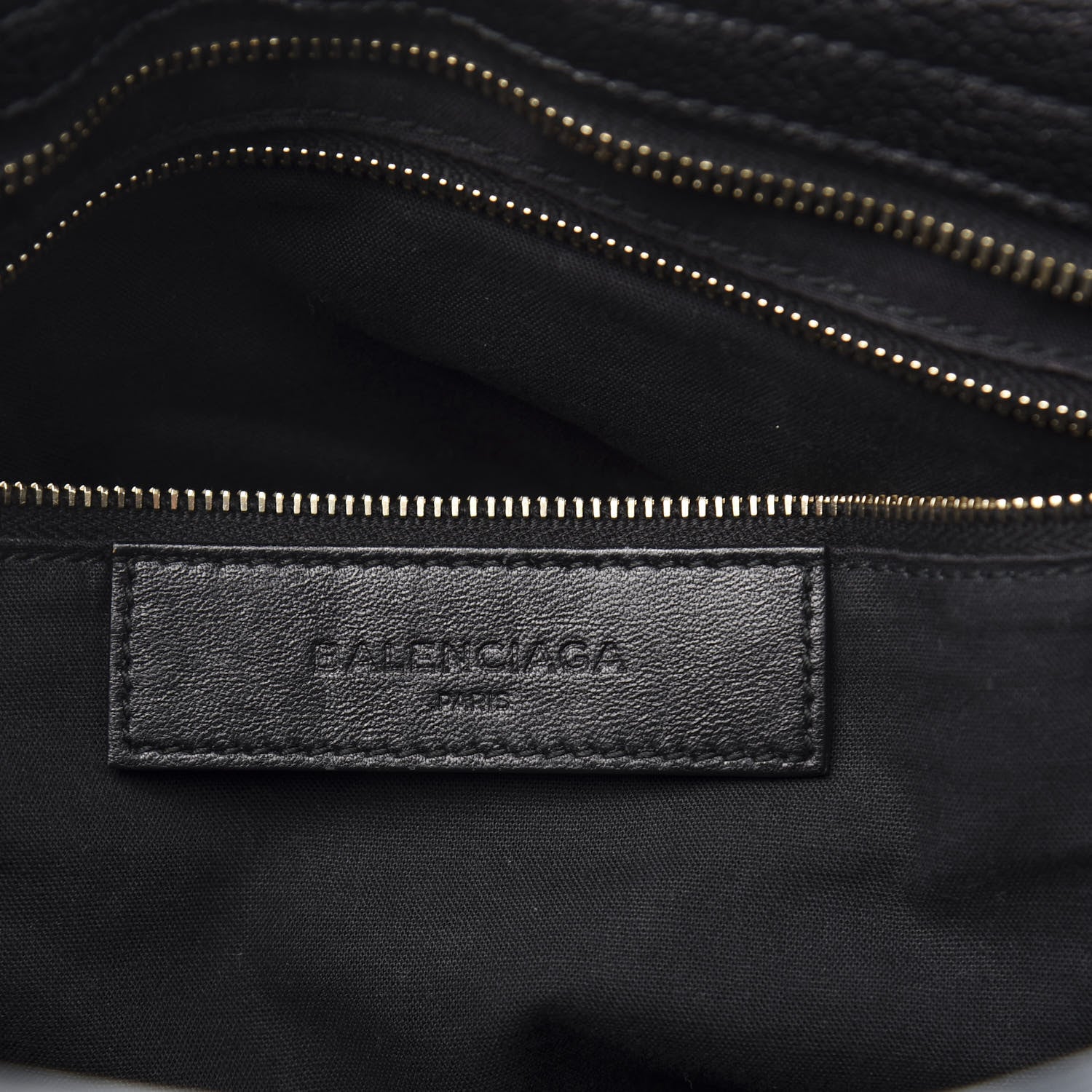 Balenciaga Chevre Gold Metallic Edge Hardware City Black 7 of 12