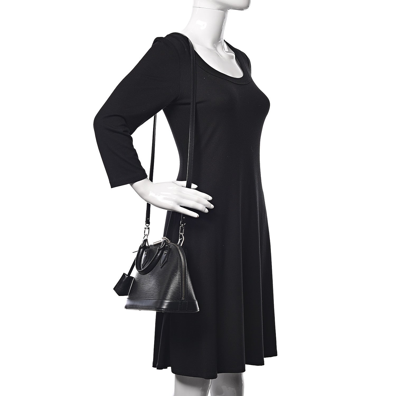 Louis Vuitton Epi Alma BB Black 2 of 9