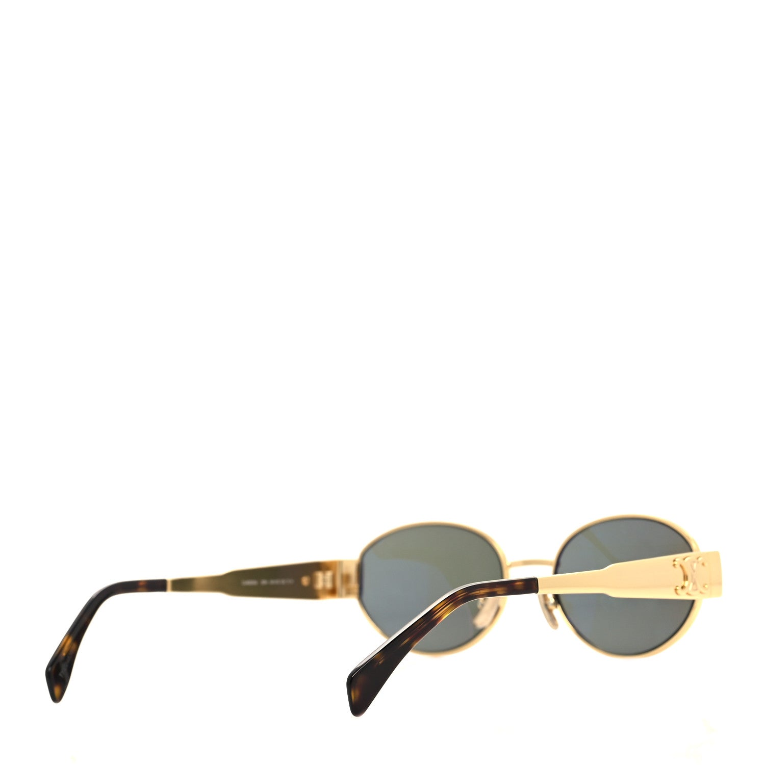 Celine Metal Triomphe 01 Sunglasses CL40235U Gold Green 4 of 7