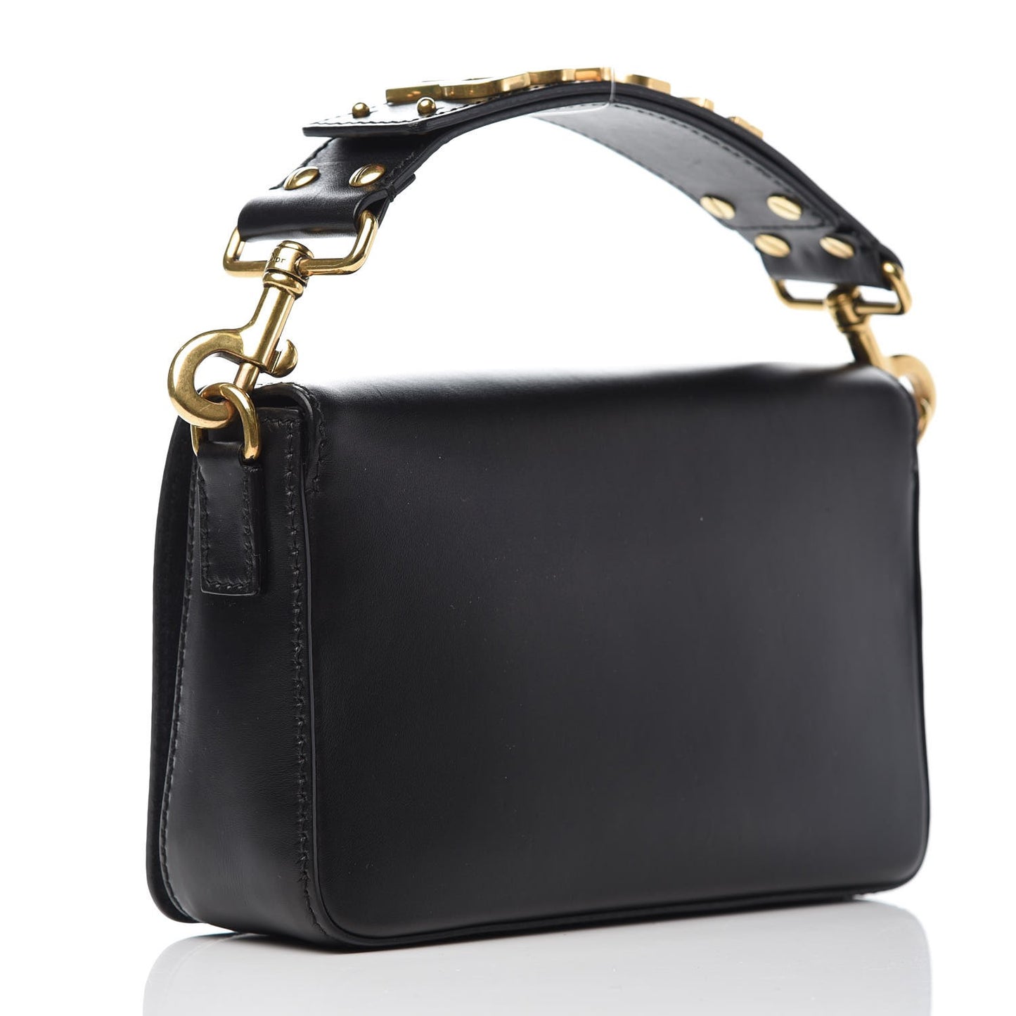 Calfskin J'Adior Flap Bag Black