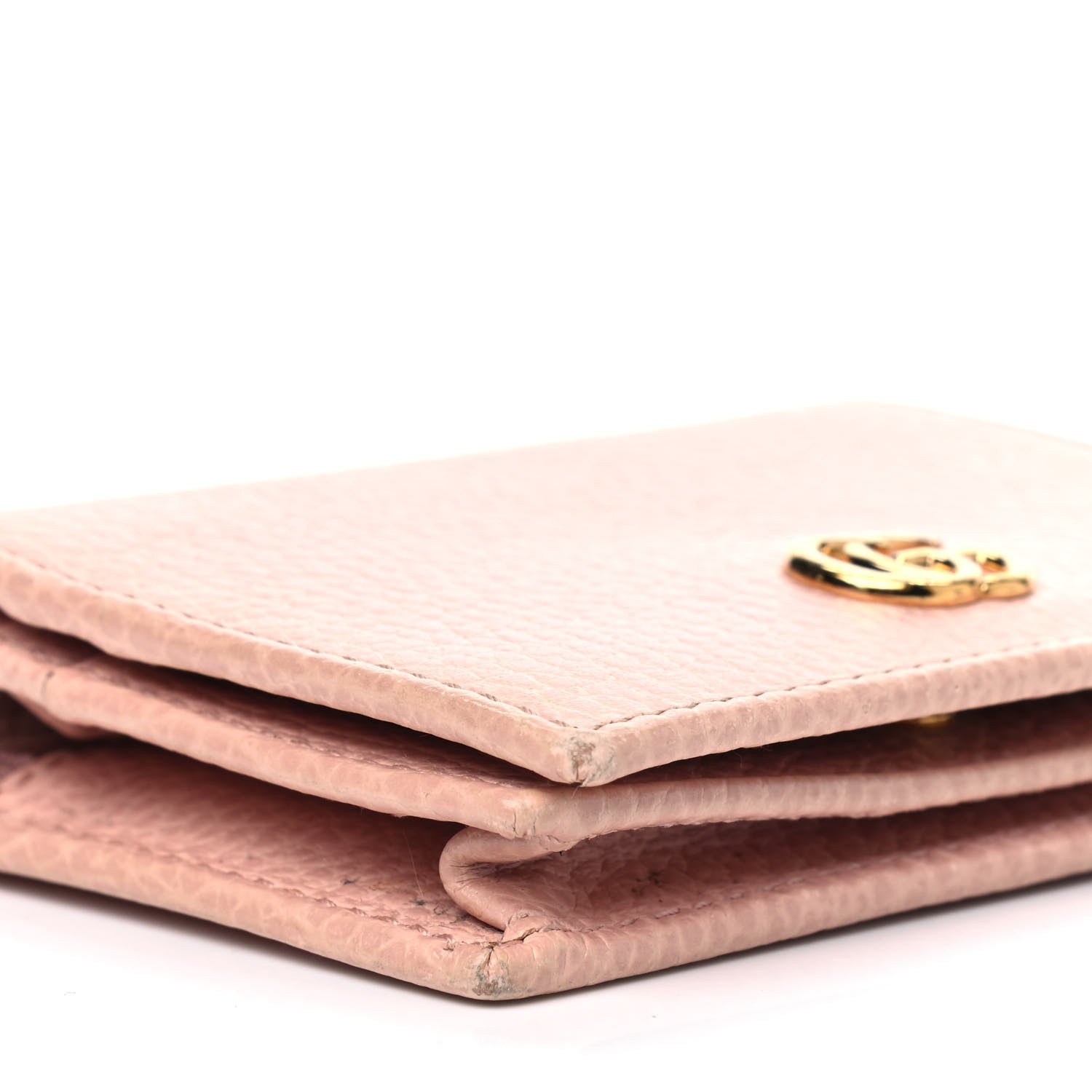 Gucci Dollar Calfskin GG Marmont Card Case Perfect Pink 6 of 9