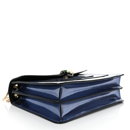 Bulgari Metallic Serpenti Forever Shoulder Bag Blue 3 of 7