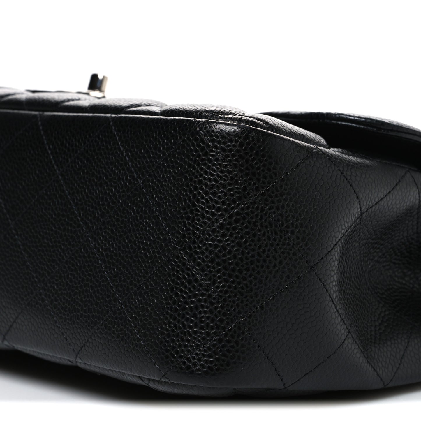 Caviar Quilted Jumbo Single Flap Black
