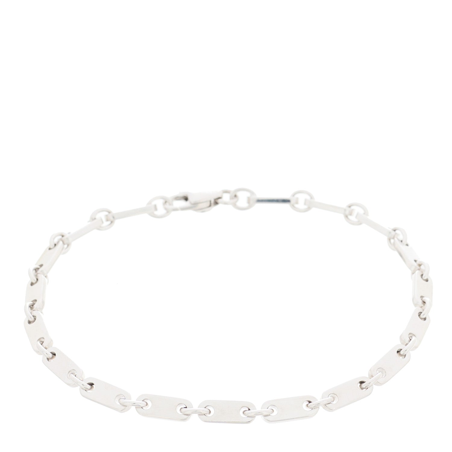 Cartier 18K White Gold 3.5mm Fidelity Link Bracelet 1 of 6