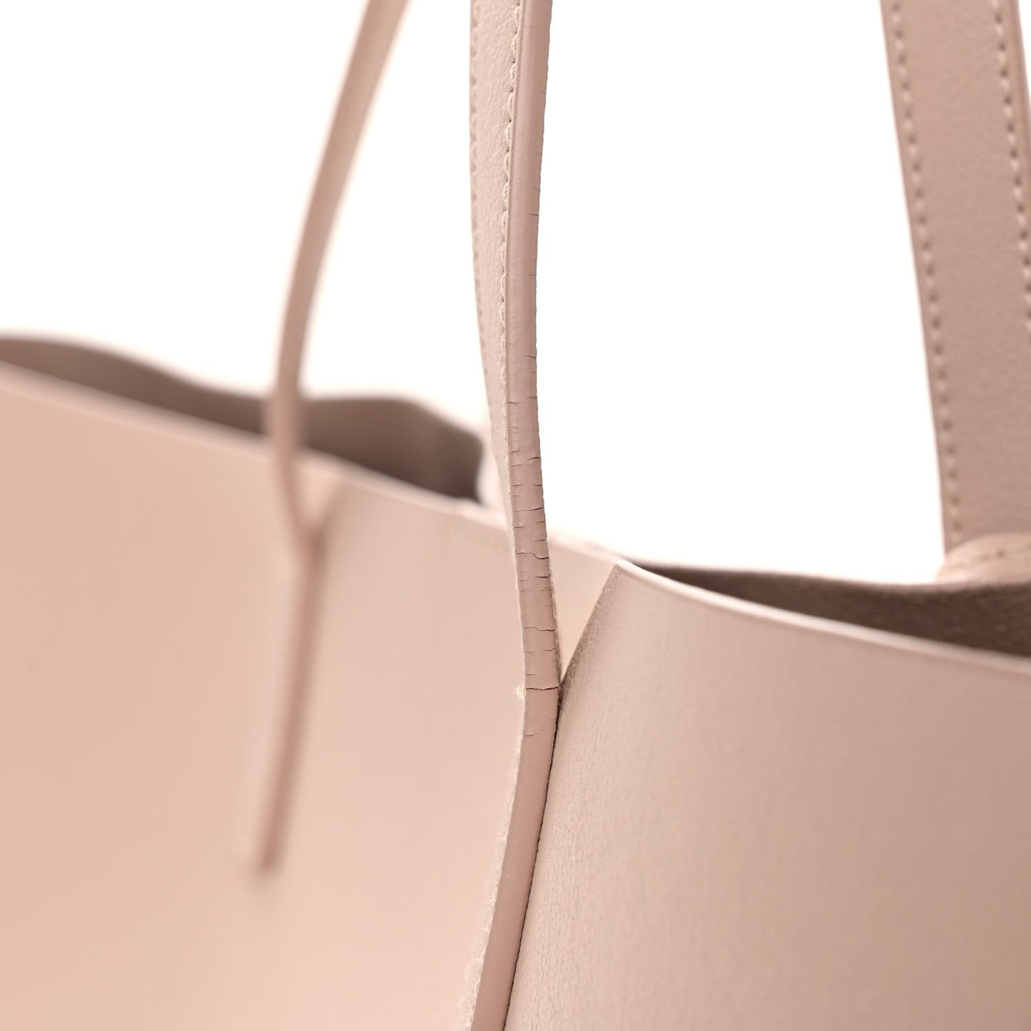 Calfskin Large Shopping Tote Pale Blush