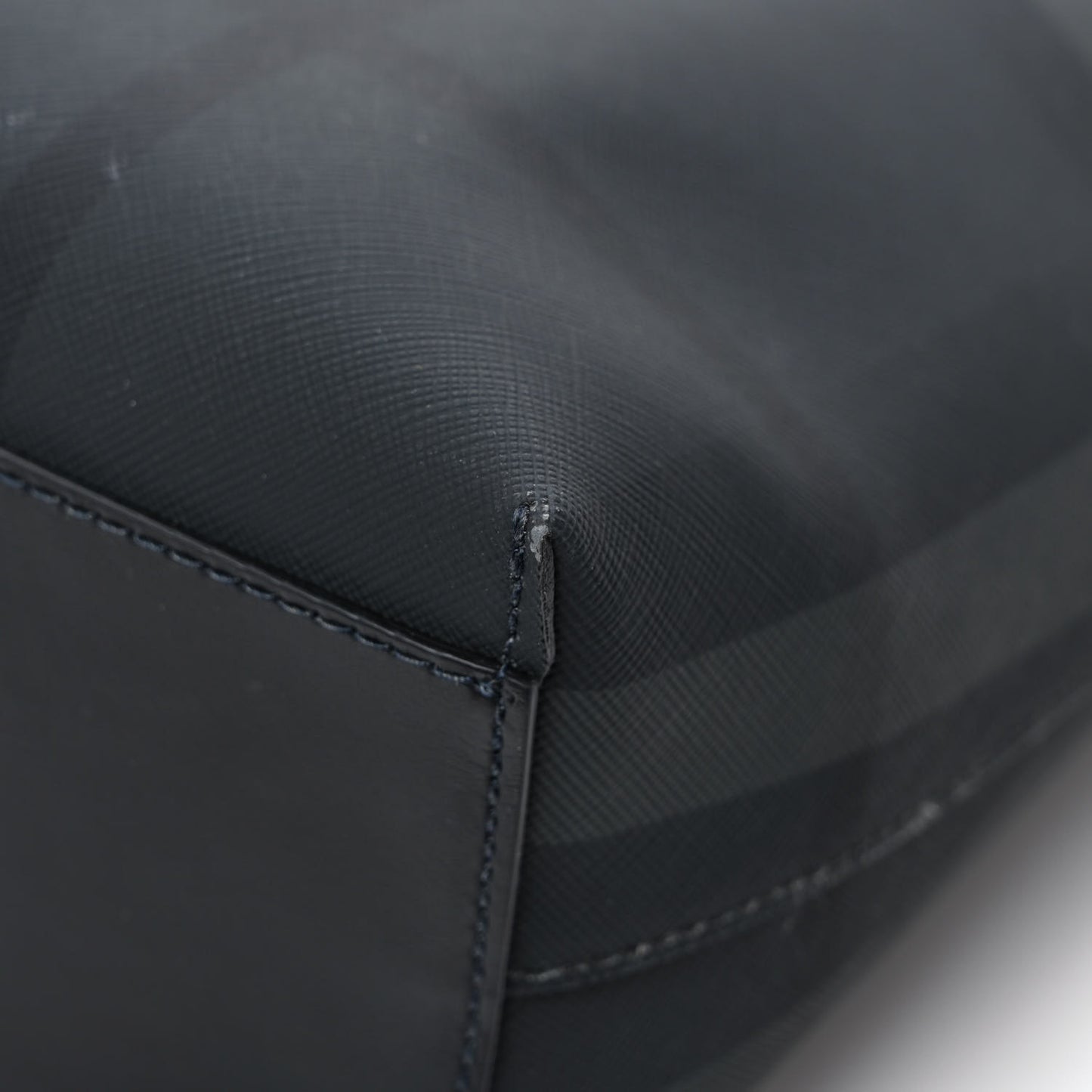 E-Canvas Check Stirling Tote Charcoal