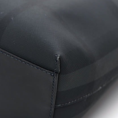 Burberry E-Canvas Check Stirling Tote Charcoal 10 of 10
