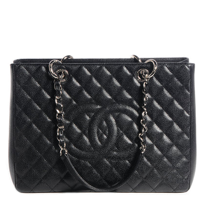 Chanel Caviar Grand Shopping Tote GST Black 1 of 7