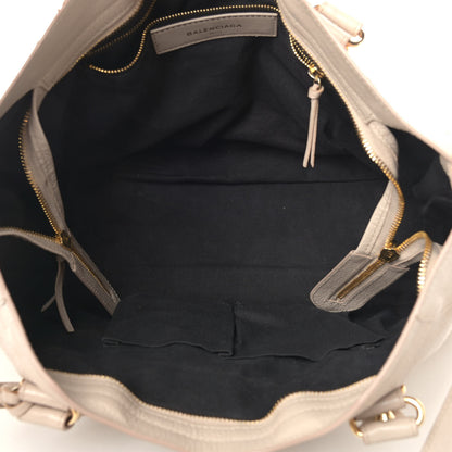 Balenciaga Chevre Gold Hardware Metallic Edge City Beige Praline 5 of 14