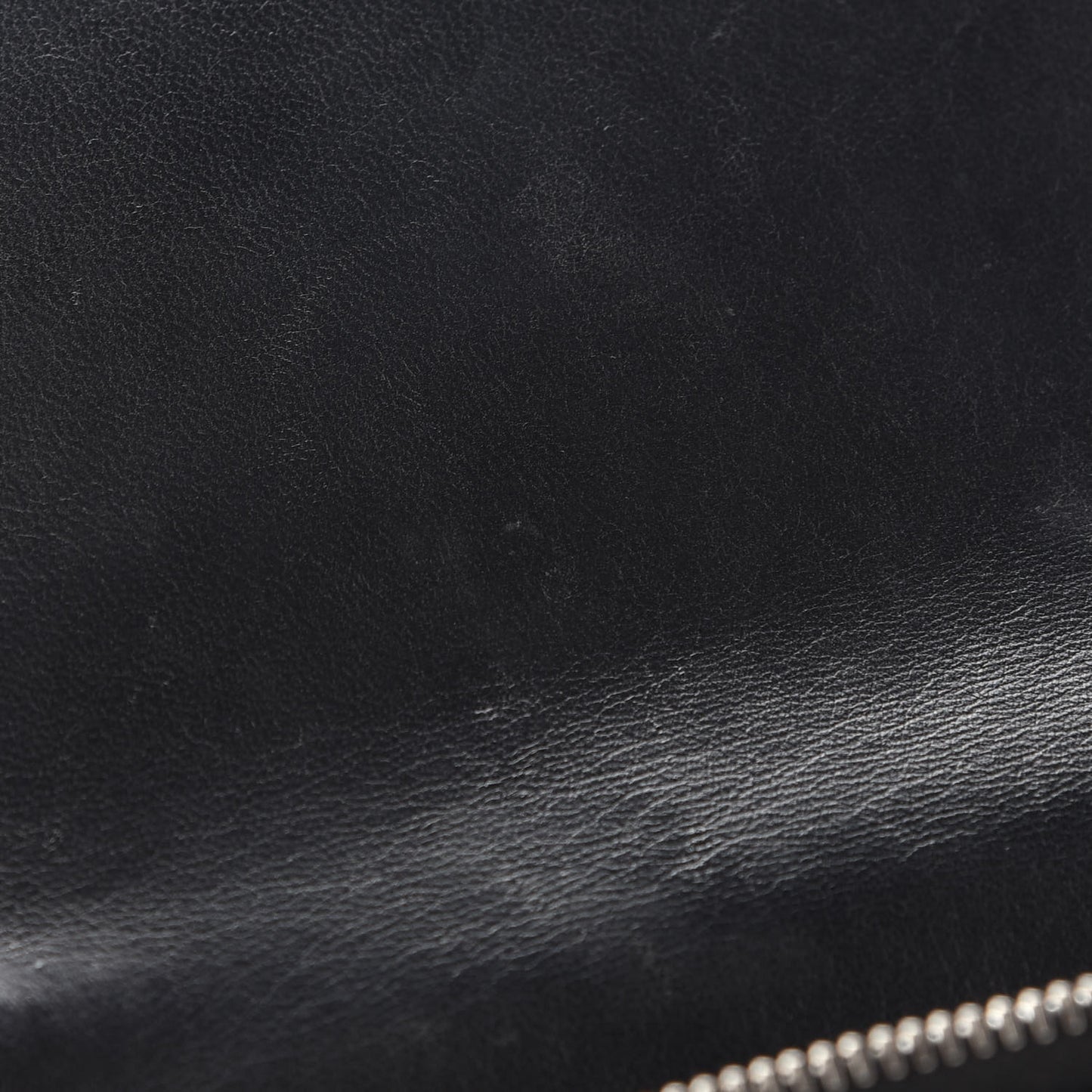 Calfskin Crocodile Embossed Kate Monogram Tassel Chain Wallet Black