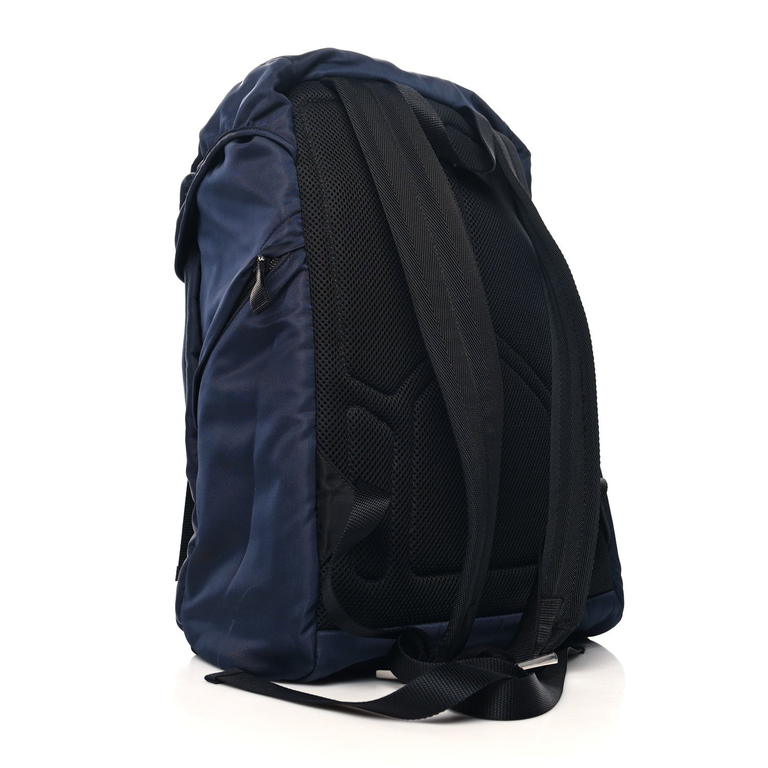 Prada Tessuto Nylon Montagna Double Buckle Backpack Bleu 3 of 10