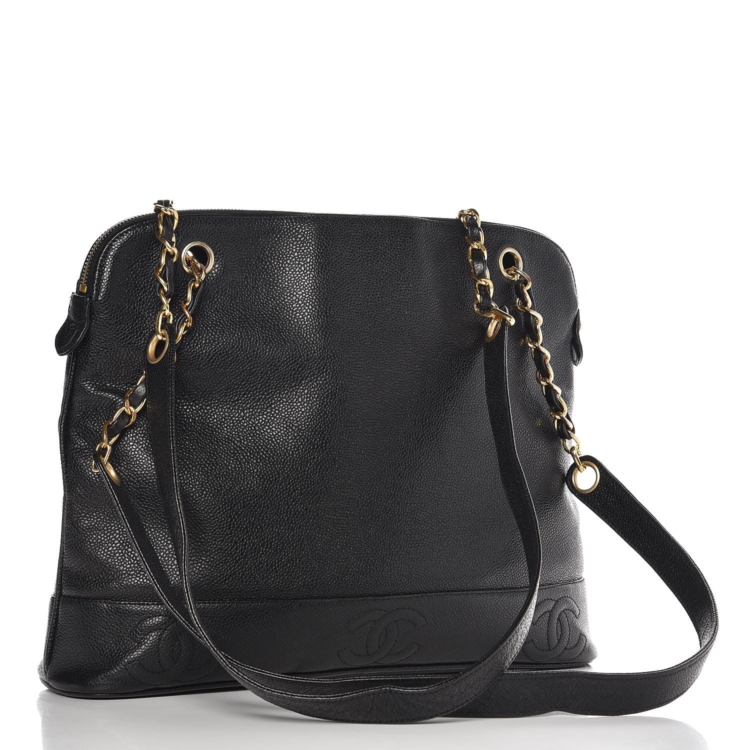 Chanel Caviar CC Shoulder Bag Black 3 of 9