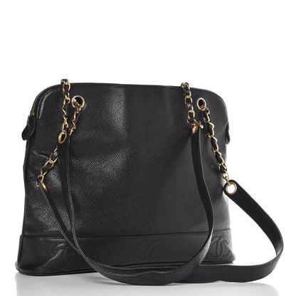 Chanel Caviar CC Shoulder Bag Black 3 of 9