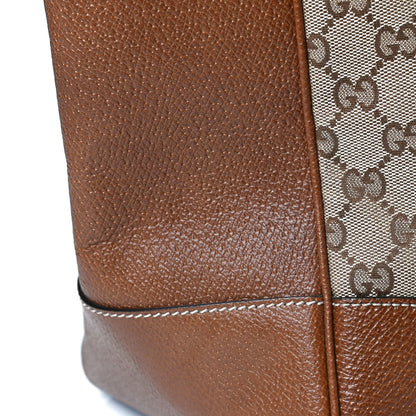 Gucci Monogram Medium Bree Zippered Tote Beige Tabacco 11 of 13