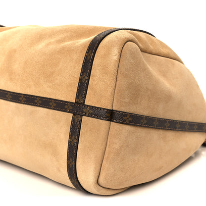Louis Vuitton Suede Monogram Express MM Hazelnut 9 of 10