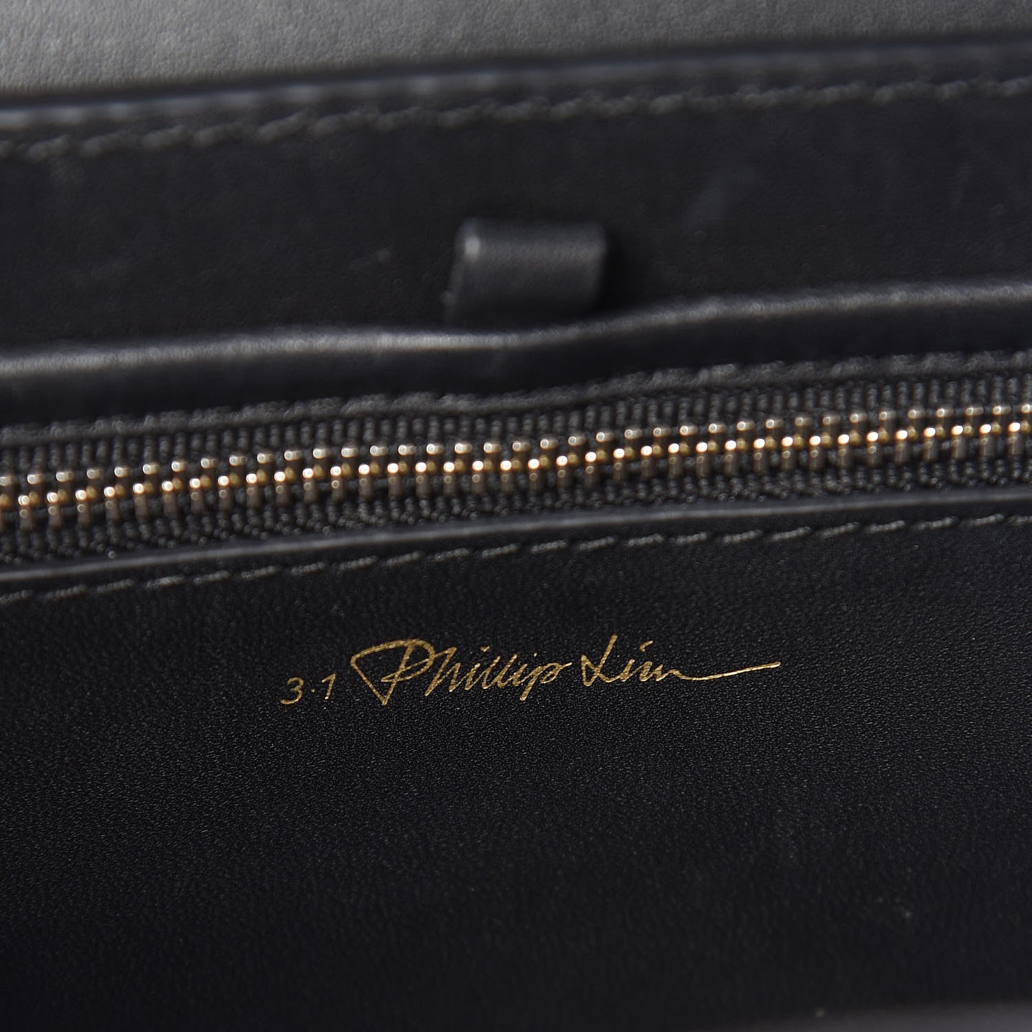 3.1 Phillip Lim 3.1 Calfskin Crocodile Embossed Mini Pashli Black Multicolor 6 of 9