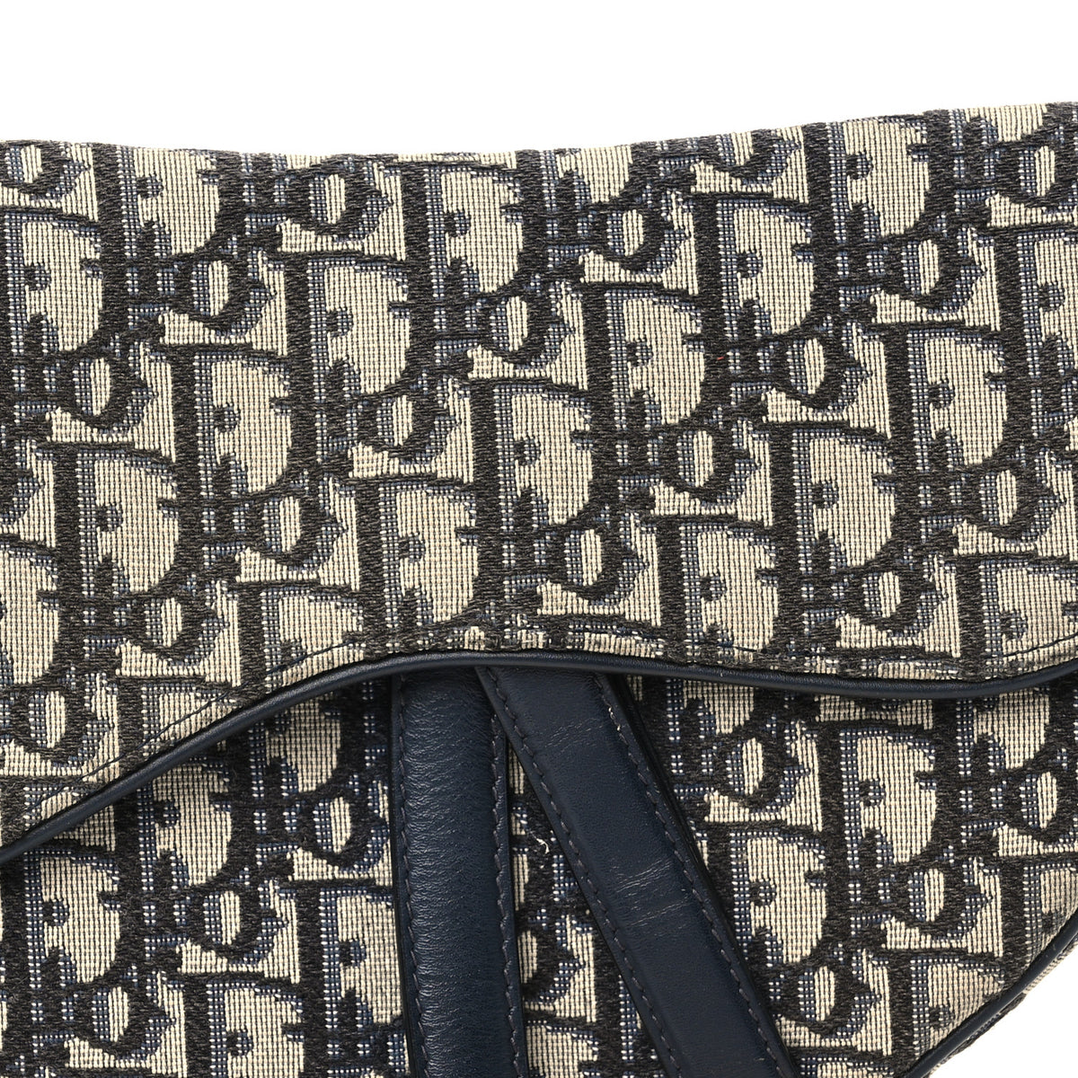 Christian Dior Oblique Saddle Bag Blue 8 of 10