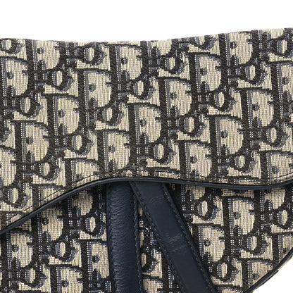 Christian Dior Oblique Saddle Bag Blue 8 of 10