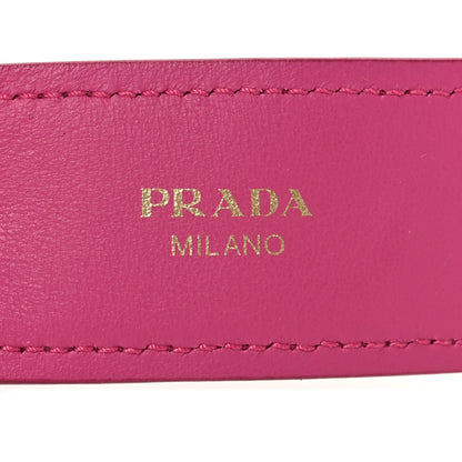 Prada Saffiano Crystal Flower Shoulder Strap Fuchsia 3 of 6