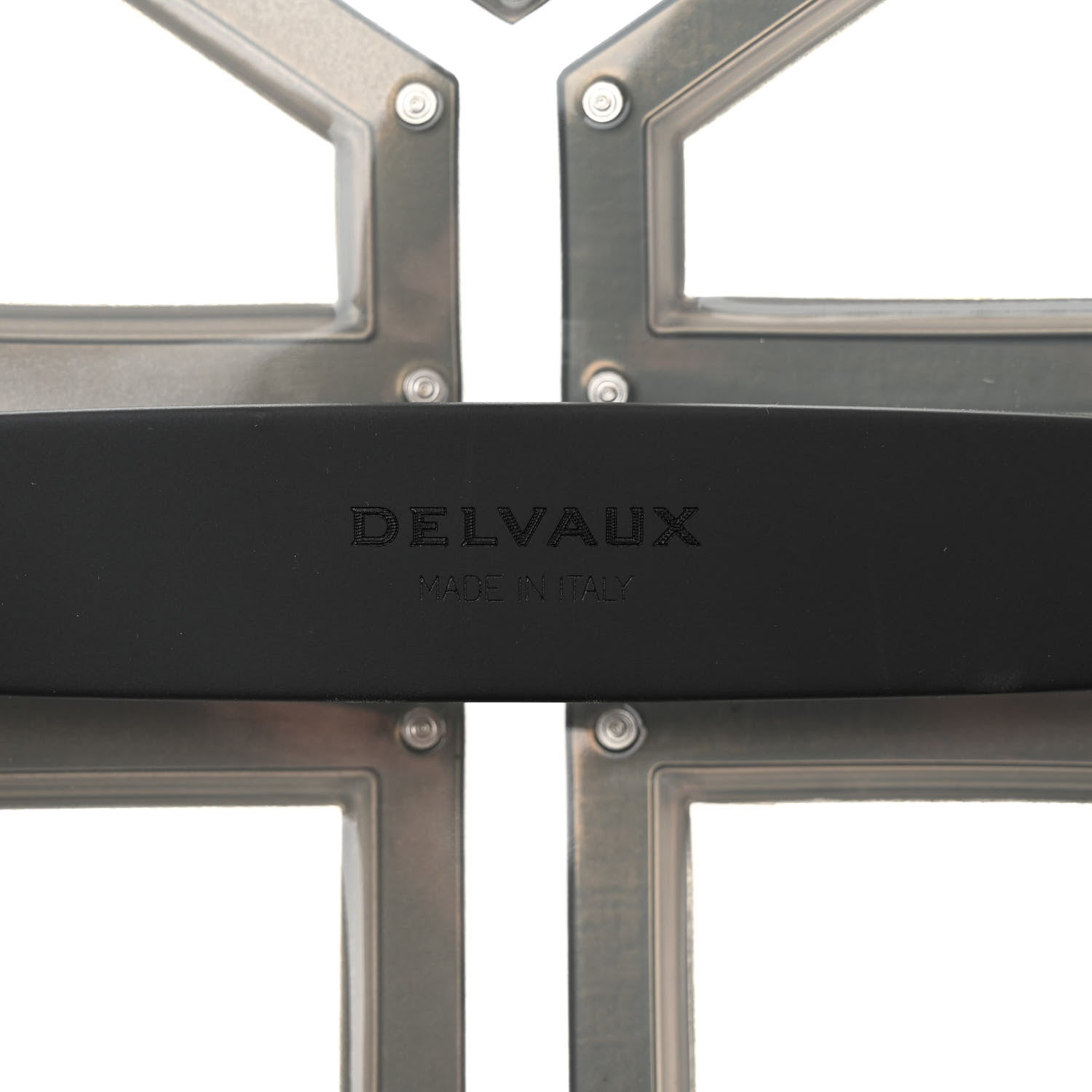 Delvaux Vinyl Gladiator Tempete Satchel Antique Silver Gold 6 of 9
