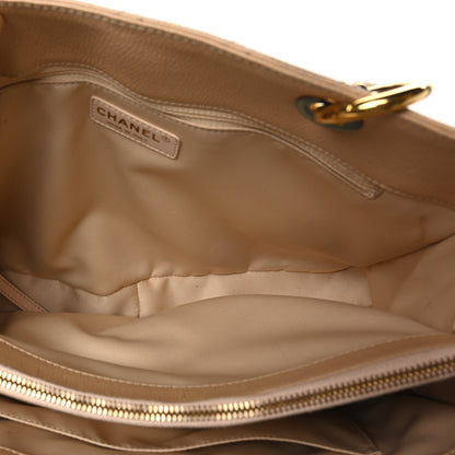 Chanel Caviar Quilted Grand Shopping Tote GST Beige 6 of 11