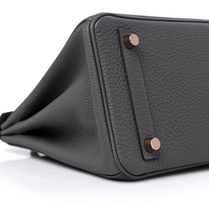 Hermes Togo Birkin 25 Etain 8 of 11