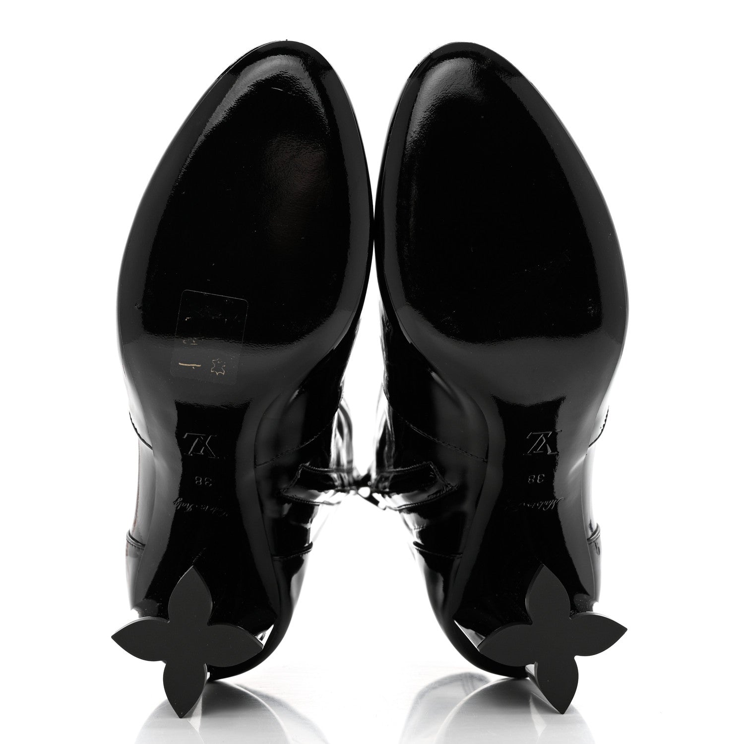 Louis Vuitton Patent Silhouette Ankle Boots 38 Black 5 of 11