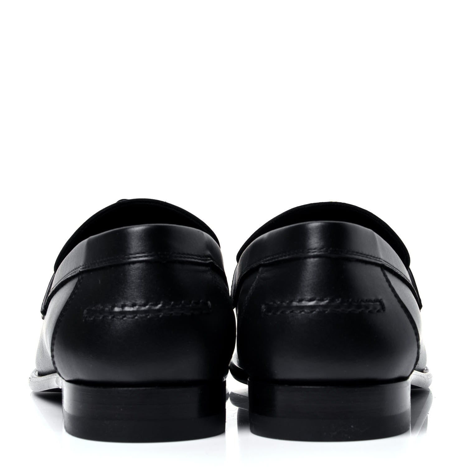 Hermes Calfskin Womens Destin Loafer 38 Black 6 of 10