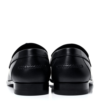 Hermes Calfskin Womens Destin Loafer 38 Black 6 of 10